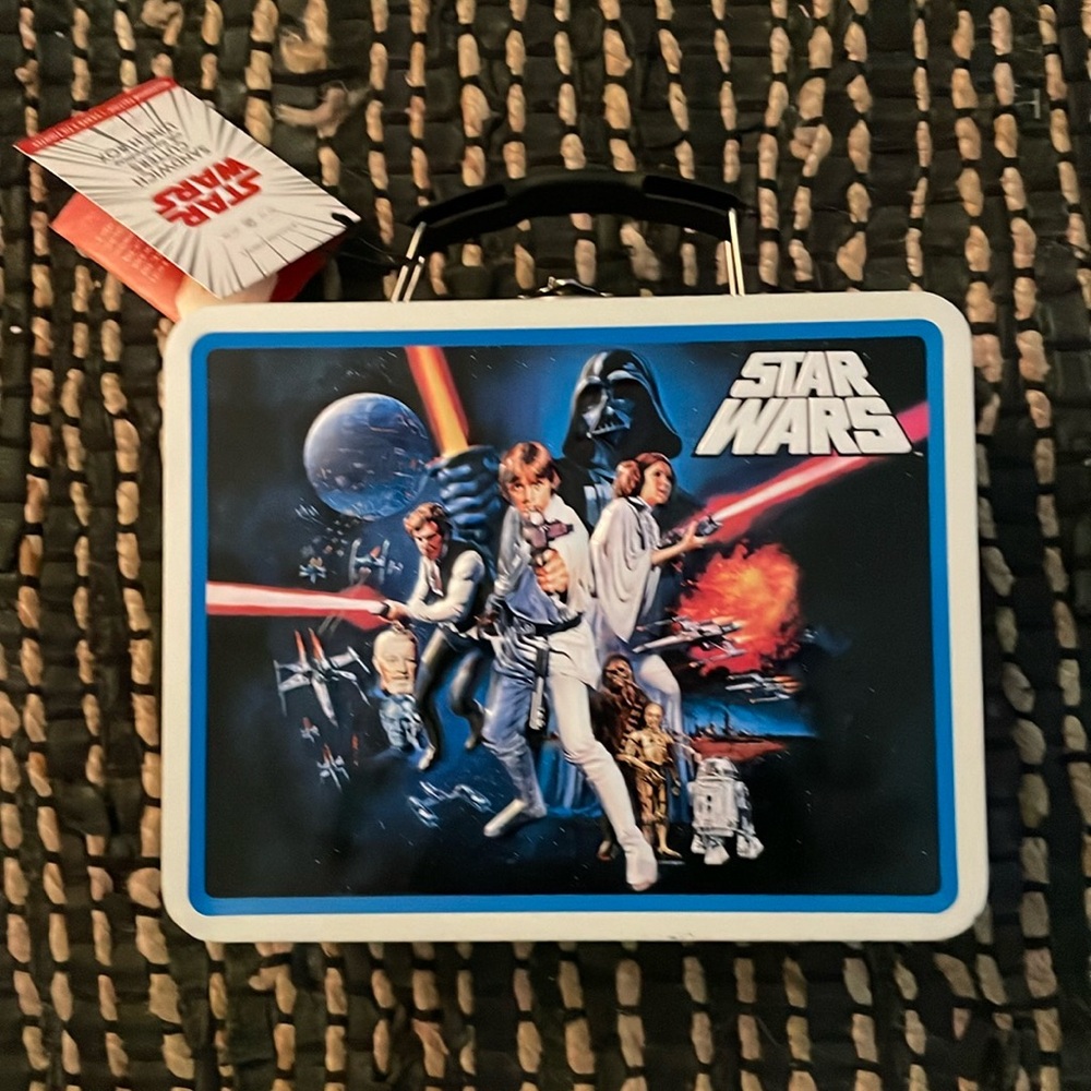 William-Sonoma metal Star Wars lunchbox with sandwich cutters